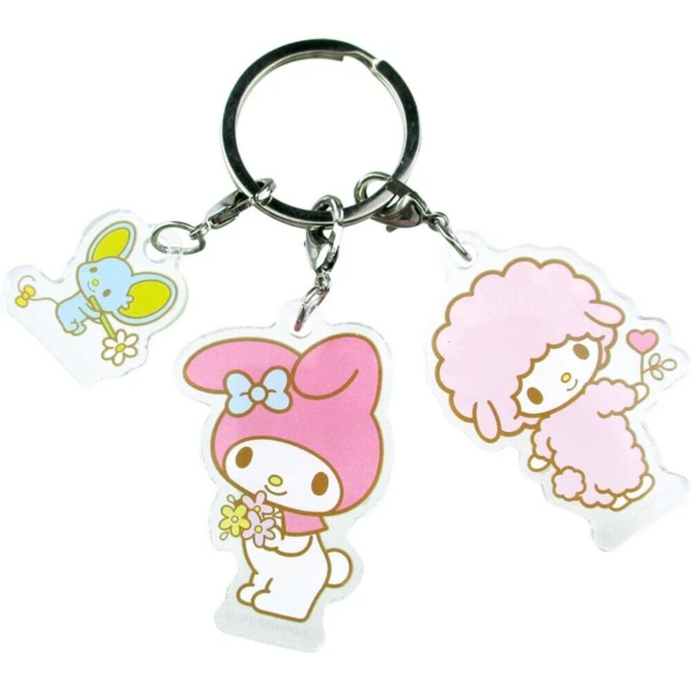 My melody and my sweet piano sanrio acrylic charms